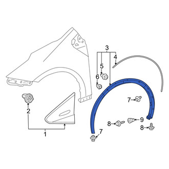 Toyota OE - Front Left Wheel Arch Molding