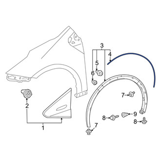 Toyota OE - Front Wheel Arch Molding Seal