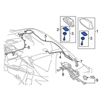 Toyota OE - Radio Antenna Mast Hardware Kit