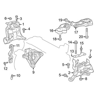 Toyota OE - Engine / Transaxle - Engine & Transmission Mounting