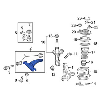 Toyota OE - Front Left Suspension Control Arm
