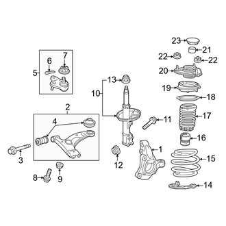 Toyota OE - Front Suspension - Suspension Components (2.0L)