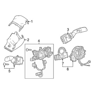 Toyota OE - Steering Column - Shroud, Switches & Levers