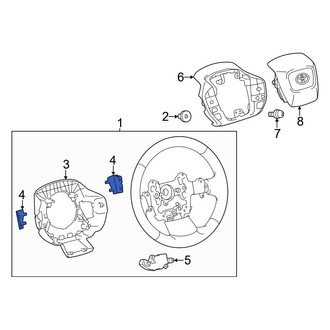 Toyota OE - Left Steering Wheel Plug