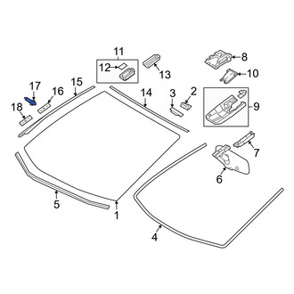 Toyota OE - Windshield Molding Rivet