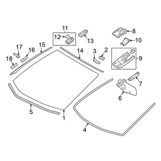 Toyota OE - Windshield - Glass