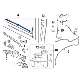 Toyota OE - Right Wiper Blade
