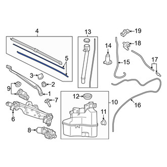 Toyota OE - Front Right Wiper Blade Refill