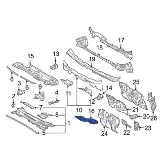 Toyota OE - Front Cowl Insulator
