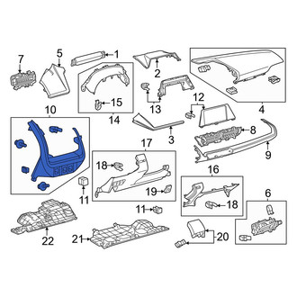 Toyota OE - Left Instrument Panel Trim Panel