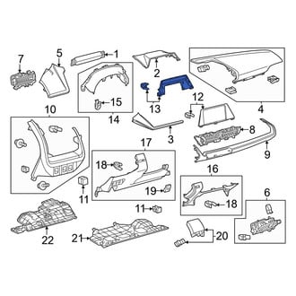 Toyota OE - Radio Bezel Clip