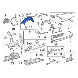 Toyota OE - Instrument Cluster Visor