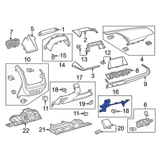 Toyota OE - Right Instrument Panel Knee Bolster
