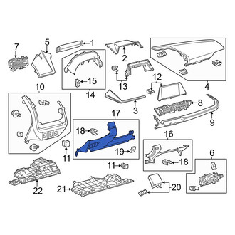 Toyota OE - Left Instrument Panel Knee Bolster