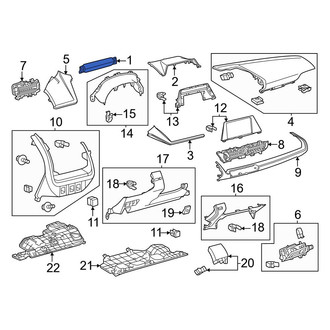Toyota OE - Upper Instrument Cluster Bezel