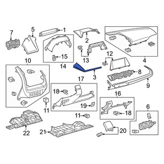 Toyota OE - Lower Instrument Cluster Bezel