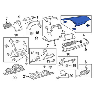 Toyota OE - Right Instrument Panel Cover