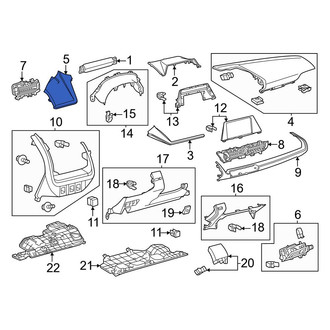Toyota OE - Left Instrument Panel Cover