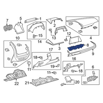 Toyota OE - Center Dashboard Air Vent