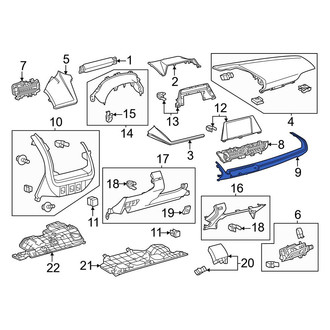 Toyota OE - Right Instrument Panel Trim Panel