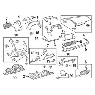 Toyota OE - Instrument Panel Components