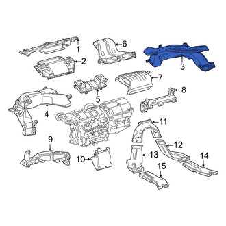 Toyota OE - Front Right Upper Instrument Panel Air Duct