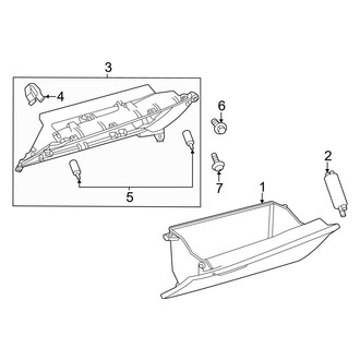 Toyota OE - Instrument Panel - Glove Box