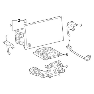 Toyota OE - Instrument Panel - Navigation System Components (8" Display)
