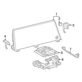 Toyota OE - Instrument Panel - Navigation System Components (12.3" Display)