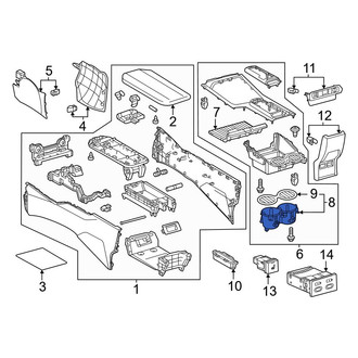 Toyota OE - Front Console Cup Holder
