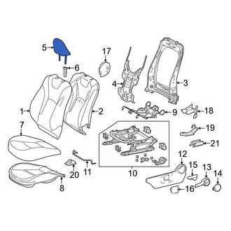 Toyota OE - Front Left Headrest
