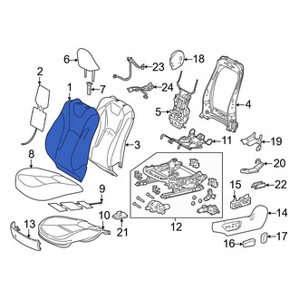 Toyota OE - Front Left Seat Back Cushion Cover