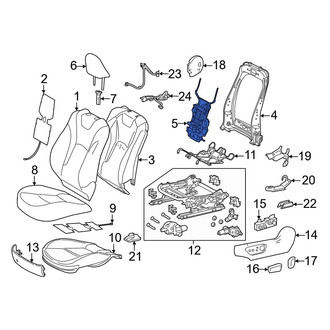 Toyota OE - Front Left Seat Lumbar Support Cushion