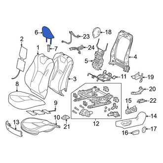 Toyota OE - Front Left Headrest