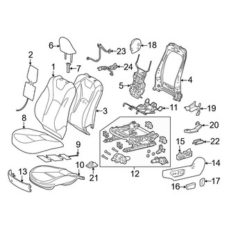 Toyota OE - Seats & Tracks - Driver Seat Components (With Power)