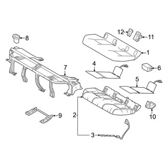 Toyota OE - Seats & Tracks - Rear Seat Components (Seat Cushion)