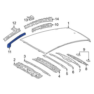Toyota OE - Left Body A-Pillar Reinforcement