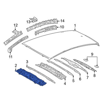 Toyota OE - Front Roof Header Panel