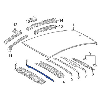 Toyota OE - Front Roof Panel Reinforcement