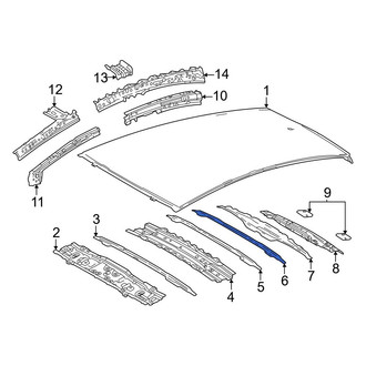 Toyota OE - Center Roof Bow