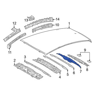 Toyota OE - Rear Roof Bow