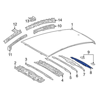 Toyota OE - Rear Roof Header Panel