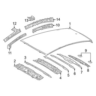 Toyota OE - Roof & Components (W/O Panoramic Roof)