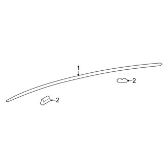 Toyota OE - Roof - Exterior Trim (W/O Panoramic Roof)