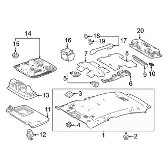 Toyota OE - Rear Left Headliner Insulator
