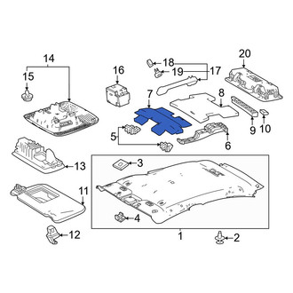 Toyota OE - Front Center Headliner Insulator