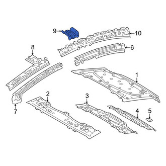 Toyota OE - Right Roof Side Rail Reinforcement Bracket