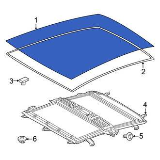 Toyota OE - Sunroof Glass