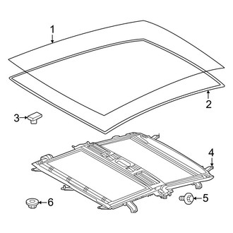 Toyota OE - Glass Roof Panel (With Panoramic Roof)