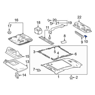 Toyota OE - Rear Right Headliner Insulator